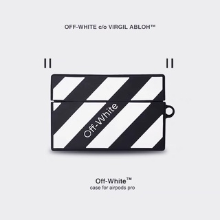 🔥จัดส่งภายใน24ชั่วโมง🔥off-white ซิลิโคน แบรนด์ยอดนิยม เคส Airpods 2 AirPods pro Case เคสแอร์พอร์ต gen2 รุ่นที่ AirPod 1