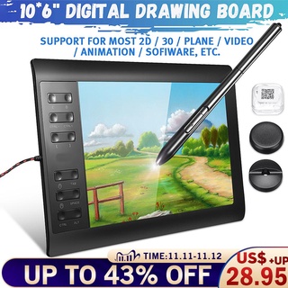 9.4x14.17&amp;#39;&amp;#39; Graphics Tablet 8192 Levels Graphic Drawing Tablet Digital Tablet 233 Point Quick Reading Signature