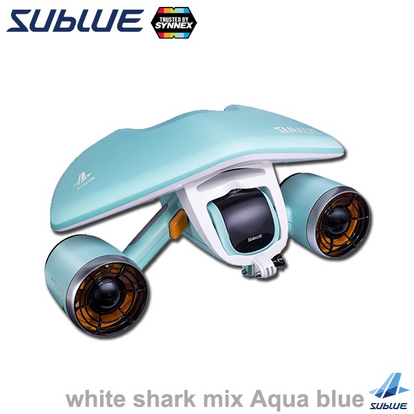 SUBLUE WHITE SHARK MIX Aqua blue Underwater Scooter อุปกรณ์ช่วยในการดำน้ำ สกู๊ตเตอร์ไฟฟ้าดำน้ำ เชื่อ