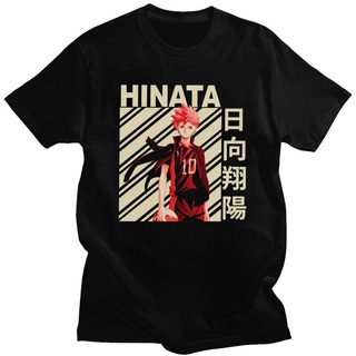 [COD]เสื้อยืดแขนสั้น ผ้าฝ้าย พิมพ์ลายอนิเมะ Haikyuu Shoyo Hinata สําหรับผู้ชาย