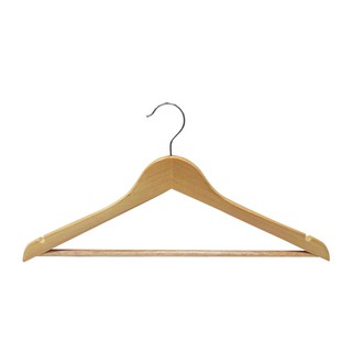 ไม้แขวนเสื้อไม้ WHM66116 ขนาด 44.5x23x1.2ซม. ไม้แขวนเสื้อ อุปกรณ์ตากผ้า WOODEN CLOTH HANGER 44.5x23x1.2CM