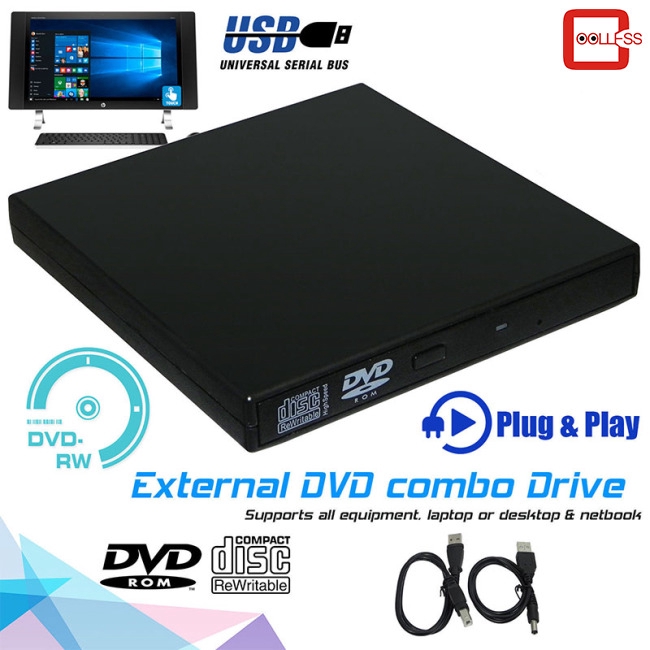 Usb 2 . 0 Dvd Drive Cd Rw Writer Burner เครื่องคอมพิวเตอร์แล็ปท็อป ...