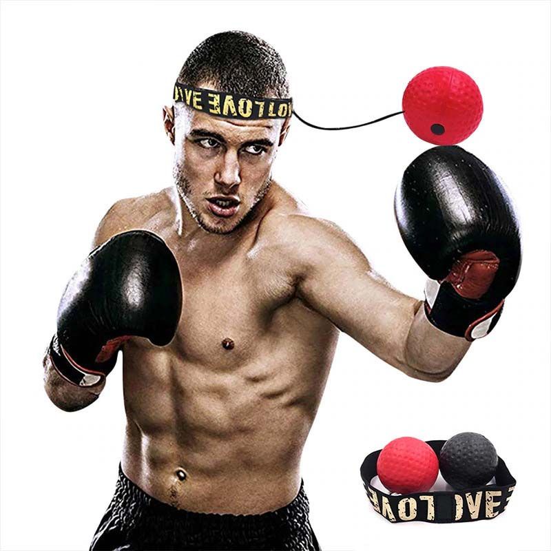 Jusenda Punching Reflex Ball Punching Bag Boxing Speed Punching Reaction Agility Training 20g - DS21
