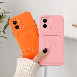 ใหม่ เคสโทรศัพท์มือถือ TPU นิ่ม ปิดด้านหลัง พร้อมช่องใส่บัตร สีดํา ชมพู สําหรับ VIVO Y15S Y15A Y15S Y15A 2021