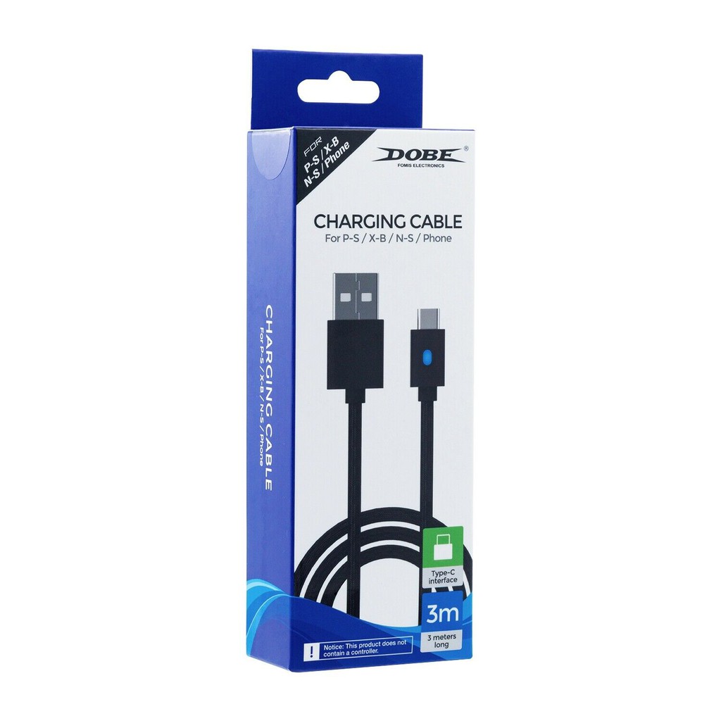 Dobe PS5 Data Charging Cable สำหรับ Xbox Series และ Ps5 (สายชาร์จจอย Xbox Series)(สายชาร์จจอย Ps5)(สาย USB Type-C Data)