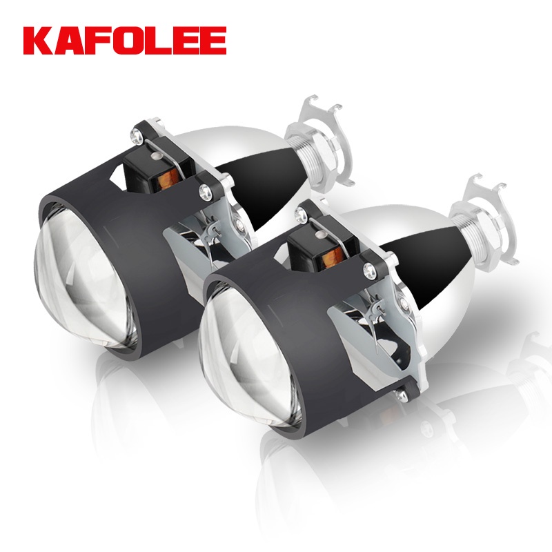 KAFOLEE H8 H9 H11 9005 H7 HB3 HB4 Headlight Lenses Bi-xenon Projector Kit 2.5 Metal Lens Auto Car Li