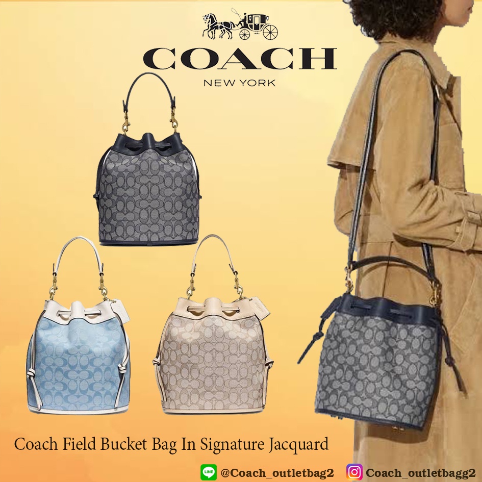 COACH Field Bucket Bag In Signature Jacquard Coach C3853