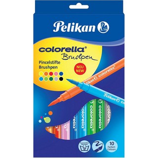 Pelikan สีเมจิกพู่กัน 10สี (Brush)