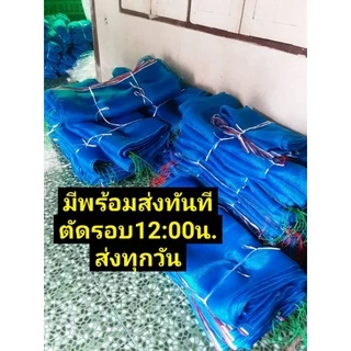 ถุงตาข่ายกว้าง100ซม.×ลึก150ซม.เลี้ยงหอยในน้ำลึก ถุงเก็บขยะรีไซเคิล เก็บของ คลุมต้นไม้ เลี้ยงหอยในน้ำลึกได้