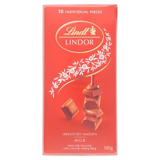 ✨ขายดี✨ ลินด์ ลินเดอร์ ช็อกโกแลตนมสอดไส้ครีมพราลีน 100กรัม Linde Linder, milk chocolate filled with praline cream, 100 g