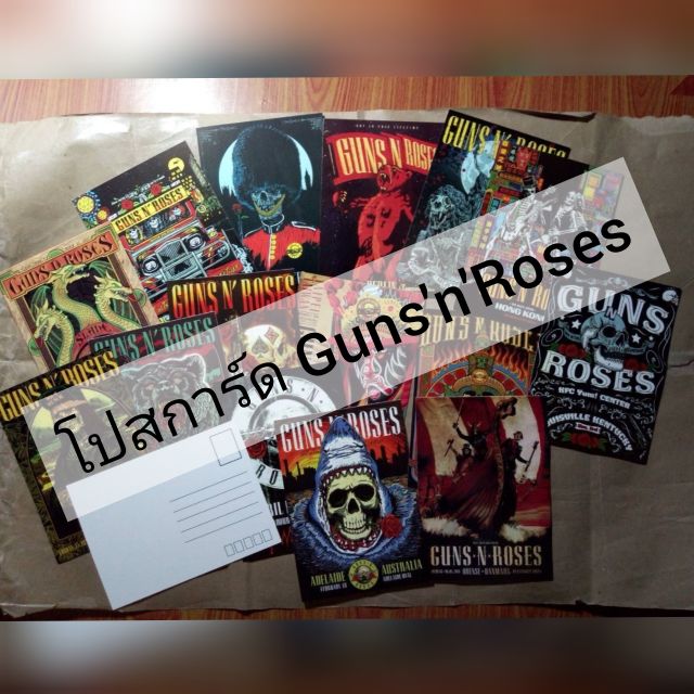 Guns'n'Roses โปสการ์ด