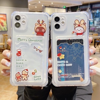 เคสโทรศัพท์ มีช่องใส่บัตร 13 13PRO 13PROMAX 12 Pro Max 11 8plus 7plus 6 6s Plus 7 8 XR X XS Max SE 11Pro #446