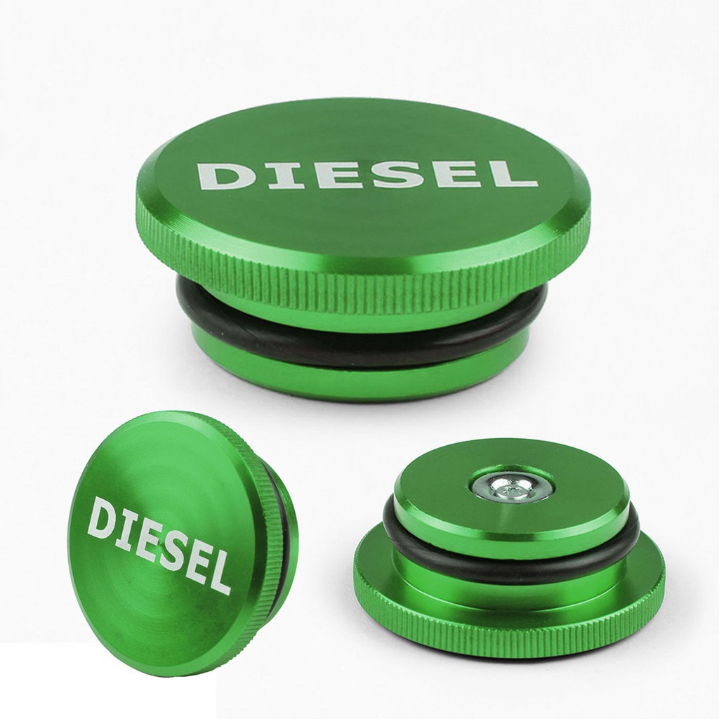 Diesel Fuel Gas Cap & DEF Cap Blue for 2013-2017 Dodge Ram Magnetic Aluminum New