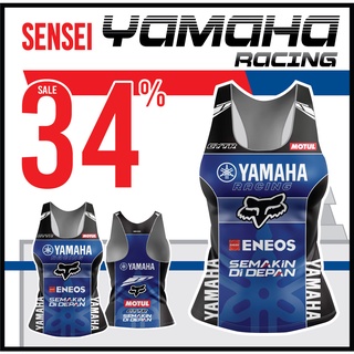 🌈โค้ดSENSEIOMGลด15%🌈เสื้อกล้ามผู้หญิงทรงเข้ารูปพิมพ์ลาย(หน้า-หลัง) SENSEI ลายRacing YAMAHA3