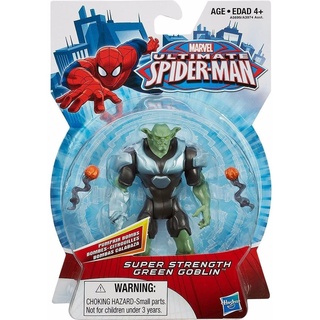 HASBRO : MARVEL ULTIMATE SPIDER-MAN 2013 : SUPER STRENGTH GREEN GOBLIN 3.75-Inch Figure รุ่นจุดขยับ 5 จุด ของแท้ 100%