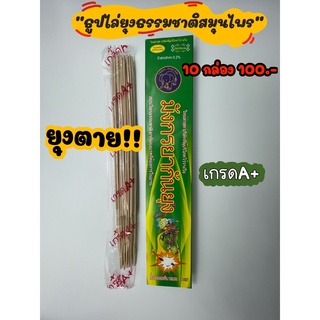 ธูปไล่ยุง ธูปกำจัดยุง ธูปสมุนไพรไล่ยุง 10 กล่อง 100บาท