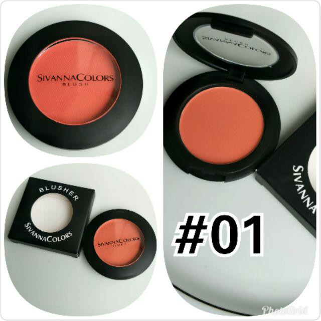 เบอร์ 01 Sivanna Colors บลัชออน Blusher