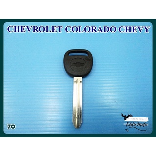 CHEVROLET COLORADO CHEVY BLANK KEY (70) // ลูกกุญแจ กุญแจเปล่า กุญแจรถยนต์เชฟโรเล็ต สีดำ สินค้าคุณภาพดี