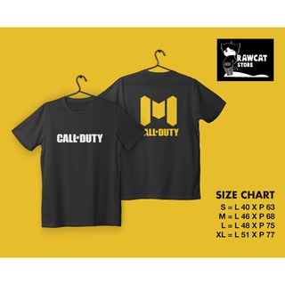 ผ้าฝ้ายแท้เสื้อยืด พิมพ์ลายเกม Call Of DutyS-4XL