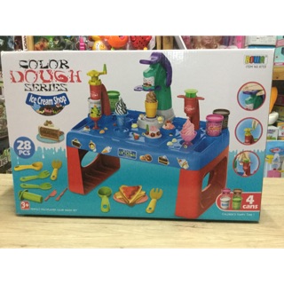 แป้งโดว์ไอศกรีม Play set ชุดใหญ่ พร้อมอุปกรณ์28PCS