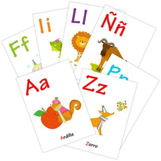 Alphabet Cards (Spanish) การ์ดตัวอักษร (สเปน)