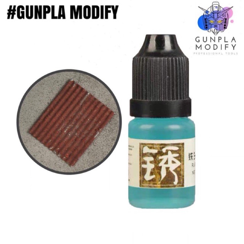 น้ำยาฟ้าทำสีสนิม คราบสนิม สำหรับงานเวเทอริ่ง 5ml