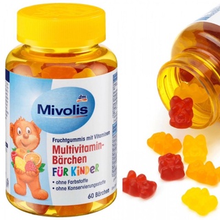 วิตามินสำหรับเด็ก Mivolis by DM Multivitamin Gummy 60 ชิ้น