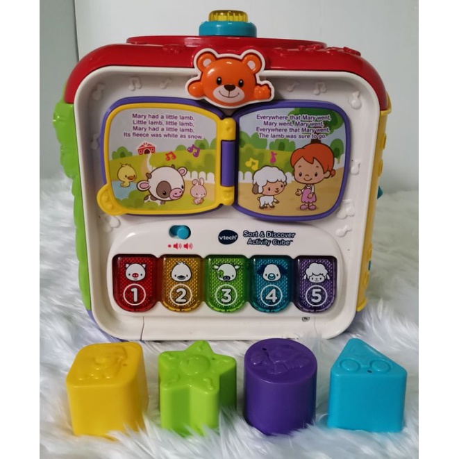 กล่องกิจกรรม 5 ด้าน Vtech มือสอง สีแดง