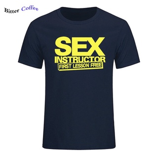 เสื้อยืดครอปเสื้อยืดลําลอง ผ้าฝ้าย แขนสั้น คอกลม ลาย Sex Instructor ตลก สร้างสรรค์ สําหรับผู้ชาย 2022S-5XL