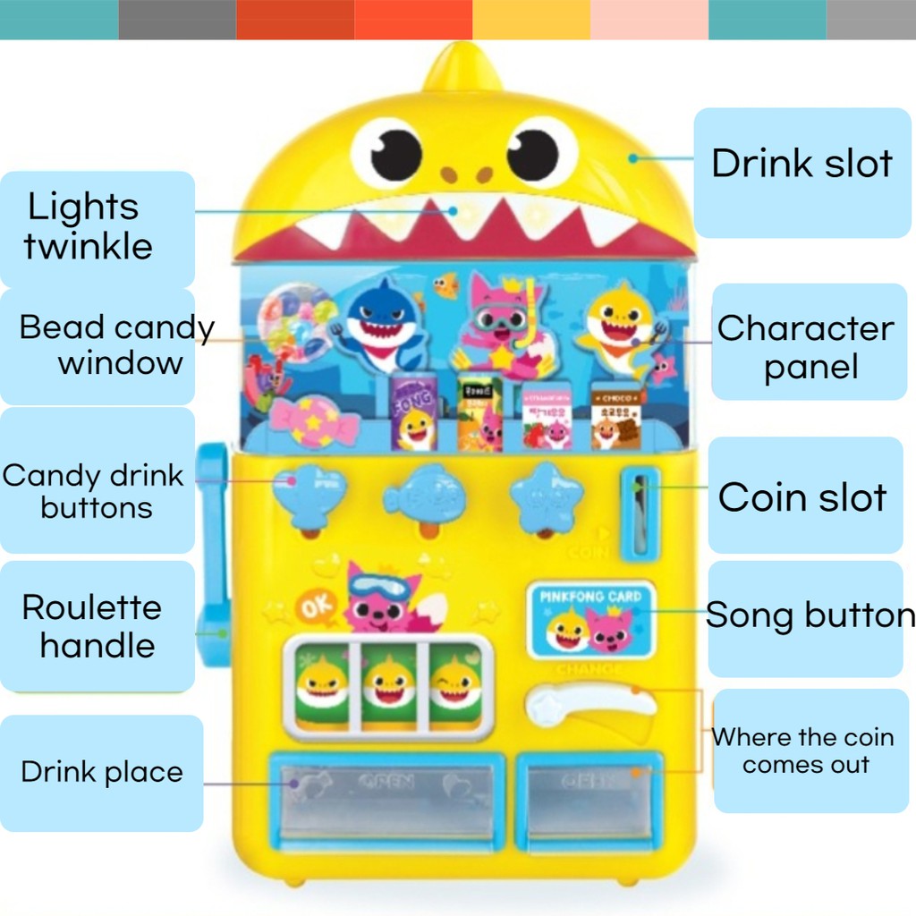 Pinkfong Baby shark vending machine play toy rNqv Shopee Thailand