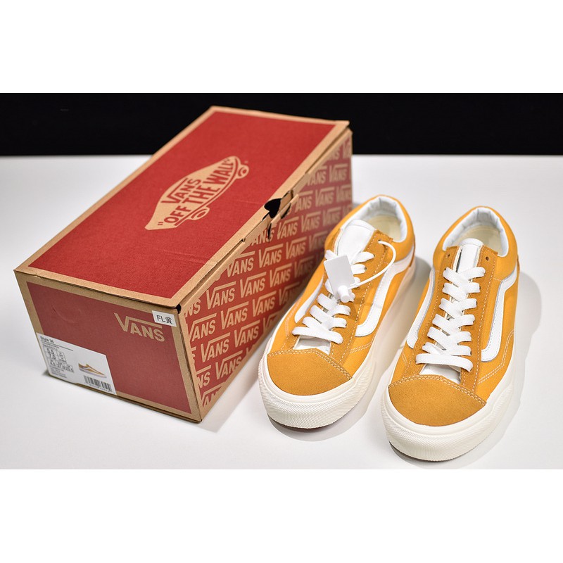 yellow low top vans