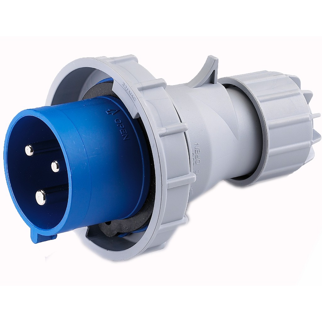 OPS IP67 (สีฟ้า) 32A 3P INDUSTRAIAL PLUG
