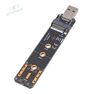 Getdouble2 M.2 To Usb อะแดปเตอร์ M คีย์ Ngff M2 Pcie Sata To Usb 3.1 Gen 2 แบบ A Ssd Card
