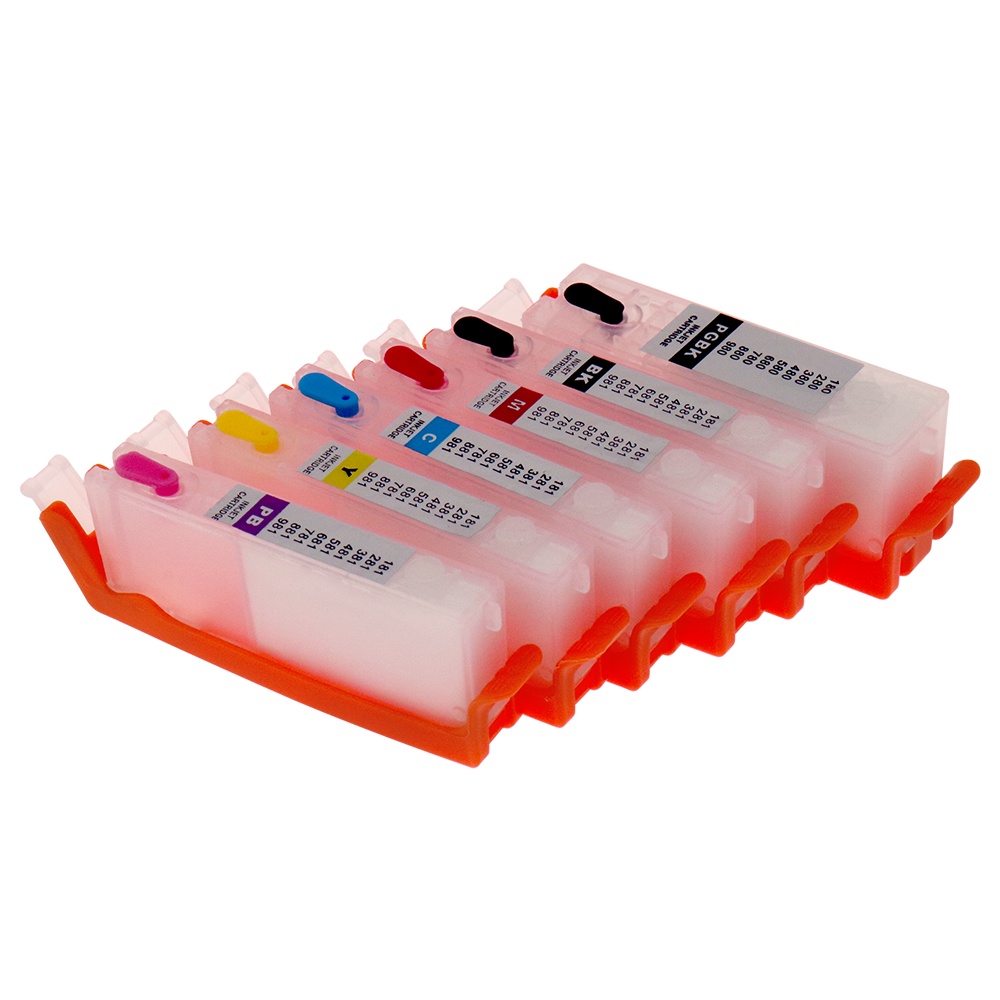 6pcs PGI-280 CLI-281 Refillable Ink Cartridge with ARC Chips PGI280 ...