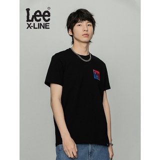 2022 สินค้าใหม่ Lee XLINE 22 ฤดูใบไม้ผลิและฤดูร้อนสินค้าใหม่รุ่นสบาย ๆ หลายสีรอบคอพิมพ์เสื้อยืดแขนสั้นผู้ชาย LMT0000794L