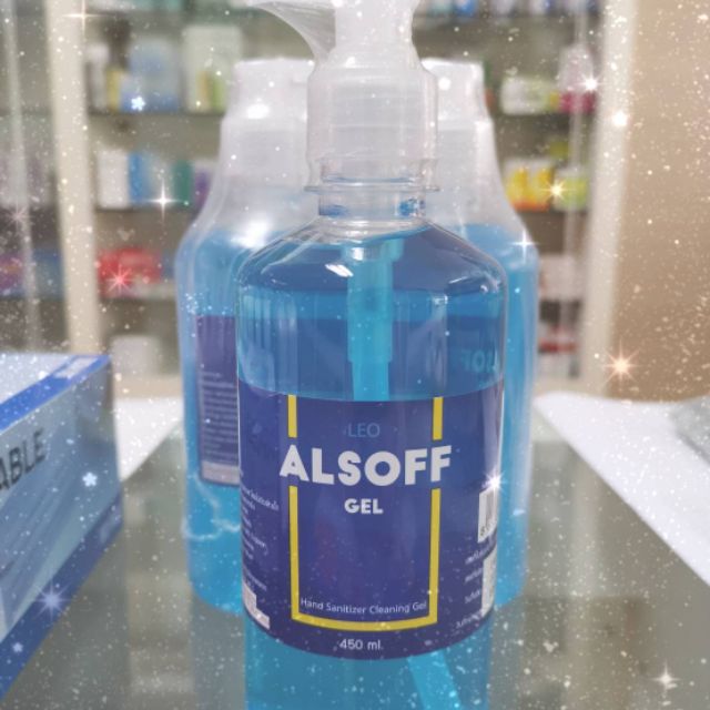 แอลกอฮอล์เจลสำหรับล้างมือ(6ขวด) Leo Alsoff Gel เจลล้างมือ Alcohol gel ขนาด 450 ml.