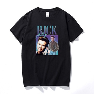 🌟พร้อมส่ง🌟เสื้อยืดพิมพ์ลายแฟชั่นเสื้อยืด ผ้าฝ้าย พิมพ์ลายกราฟฟิค Rick Astley Homage Legend 90s 80s สไตล์เรโทร สําหรับผ