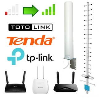 [ขายไปแล้ว 210 ชุด] เสาสัญญาณภายนอก เสาอากาศแรงสูง 4G Router WiFi เราเตอร์ใส่ซิม TP-Link TENDA TOTOLINK D-Link KASDA