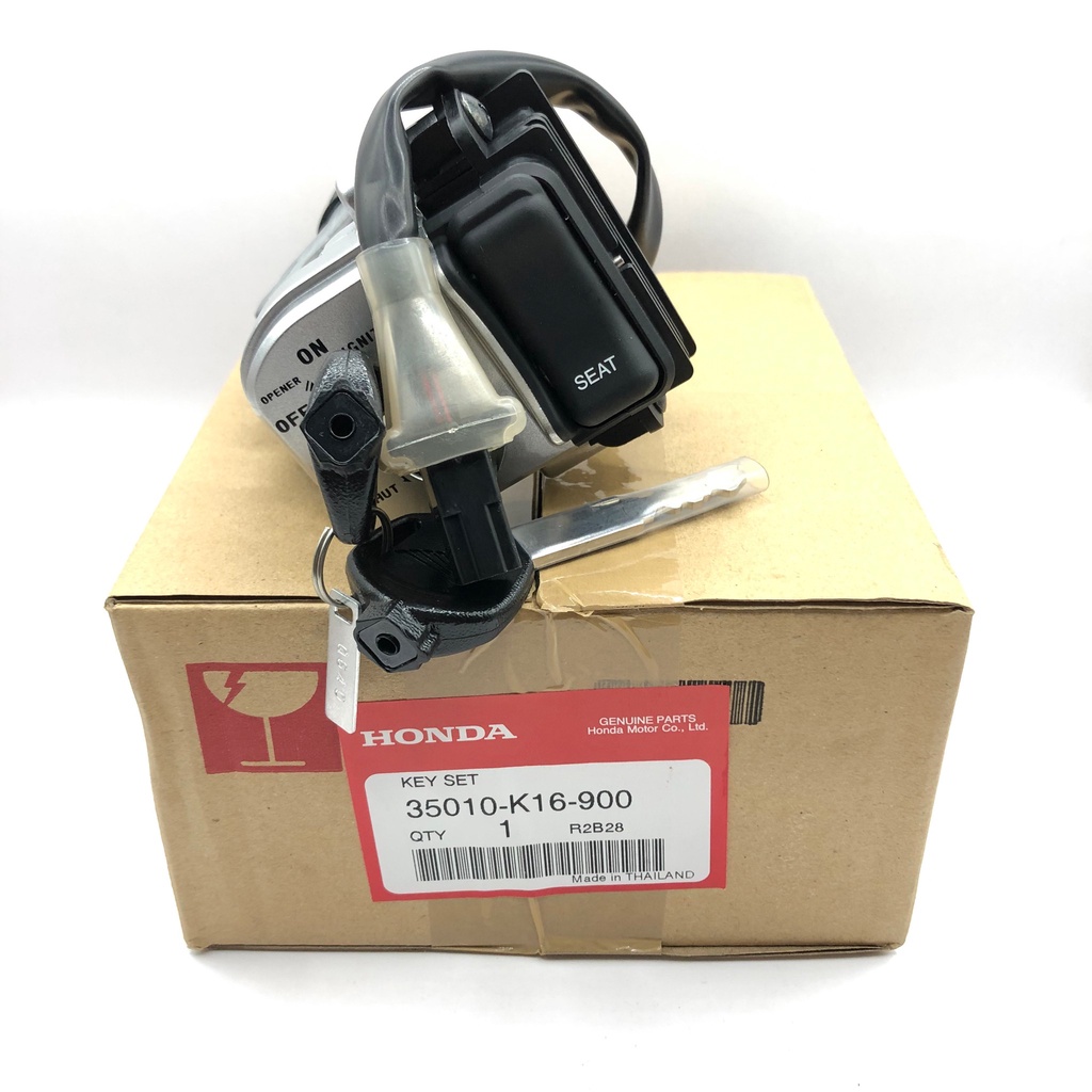 สวิทกุญแจ SCOOPY I 2012-2016 ไฟเลี้ยวบังลม สวิทกุญแจชุดใหญ่ แท้ HONDA KEY SET  UK