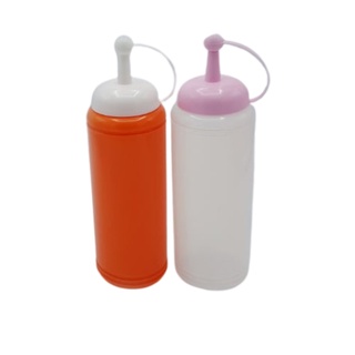 1224ขวดซอสทรงกระบอกขนาดกลาง SIZE : 6.5 X 22.4 CM. (500 ML.)