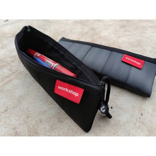 กระเป๋าใส่ดินสอ ทำจากสายเข็มขัดนิรภัยในรถยนต์ Pencil case by BAGBERRER
