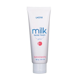 Ustar Milk Facial Foam 100g. ยูสตาร์ มิลค์ เฟเชี่ยล โฟม