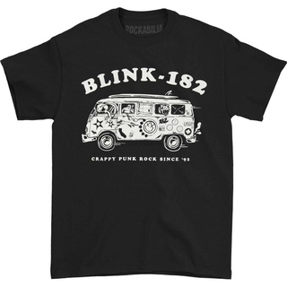 Blink 182 เสื้อยืดลําลอง สําหรับผู้ชาย สีดํา ขนาดกลางS-5XL