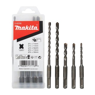 MAKITA ดอกสว่านเจาะคอนกรีต 5 ตัวชุด D-17784. ของแท้ 100%