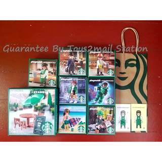 [RARE] STARBUCKS KOREA &amp; PLAYMOBIL Figure 2021 FULL SET Limited Edition COMPLETE [ SET 8 ] ครบชุด ของแท้ 100%