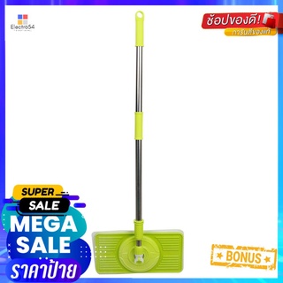 ไม้ม็อบไมโครไฟเบอร์ดันฝุ่น POWER GREEN MS1014-1 14 นิ้ว สีเขียวMICROFIBER DUST MOP POWER GREEN MS1014-1 14" GREEN