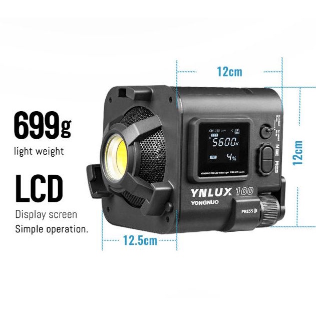 จัดส่งด่วน 4 ชั่วโมง Yongnuo YNLUX100 Kit ไฟสตูดิโอรุ่นใหม่ล่าสุด LED COB 100W 3200K-5600K แถมฟรี Reflector ราคา ถูกที่สุด ดีลบีเคเค แกลเลอรีภาพที่ 5