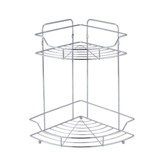 Iris ตะแกรงชั้นวางของอเนกประสงค์เข้ามุม 2 ชั้น รุ่น PQS-TQ-0931B ขนาด 34x25x34 ซม.