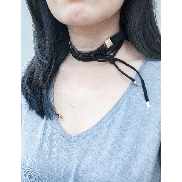 สร้อยคอโชคเกอร์ 2 in 1