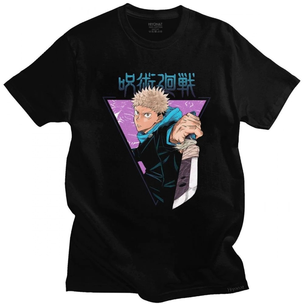 คลาสสิกและไม่ซ้ําใครคลาสสิก Jujutsu Kaisen สั้น d อะนิเมะ ga T Yuji Itadori พิมพ์กราฟิก Merch เสื้อย